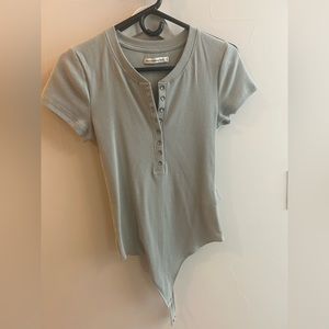 Never worn. Sage green body suit.